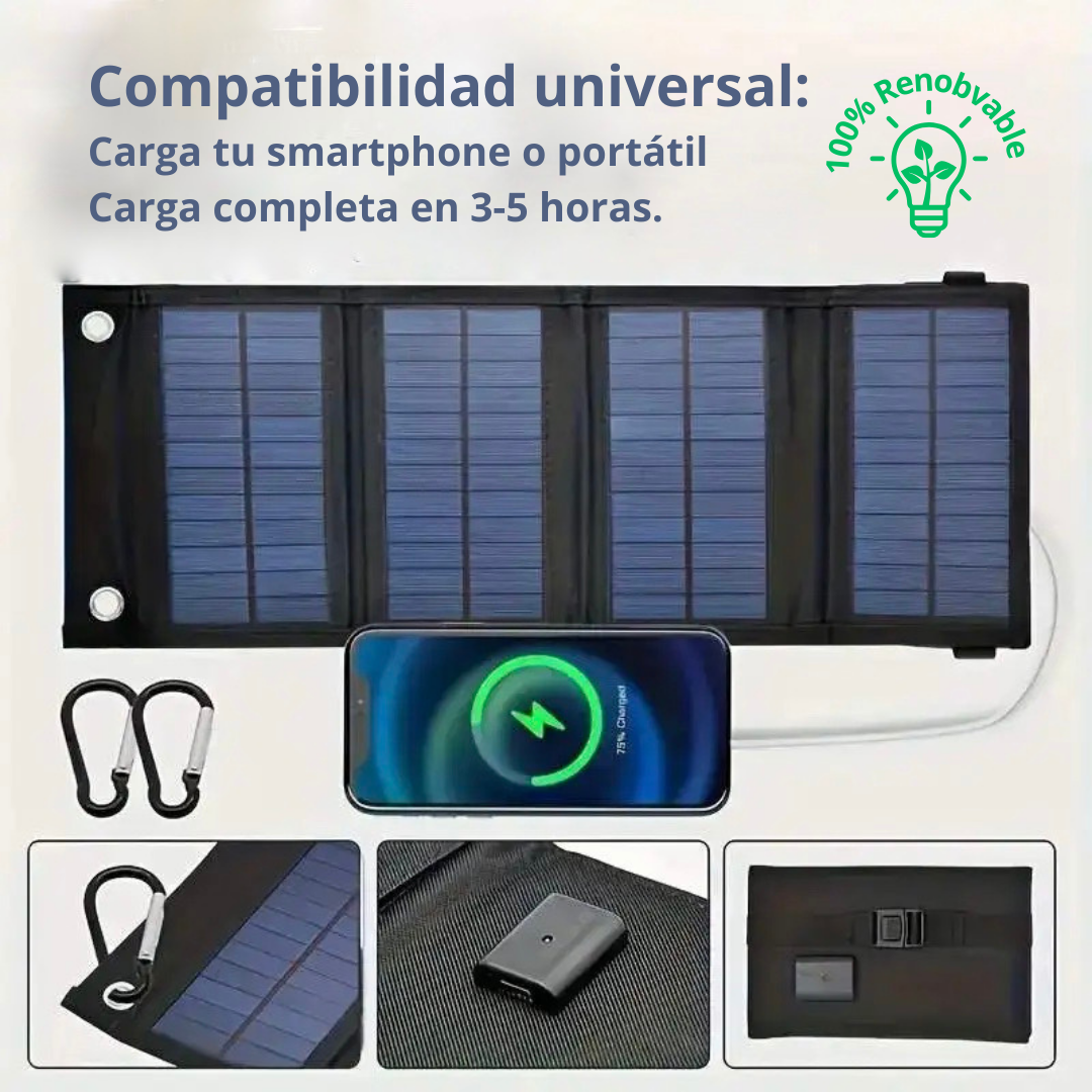 Cargador Solar Plegable