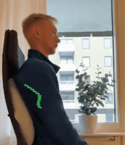 Cojín lumbar para aliviar la espalda