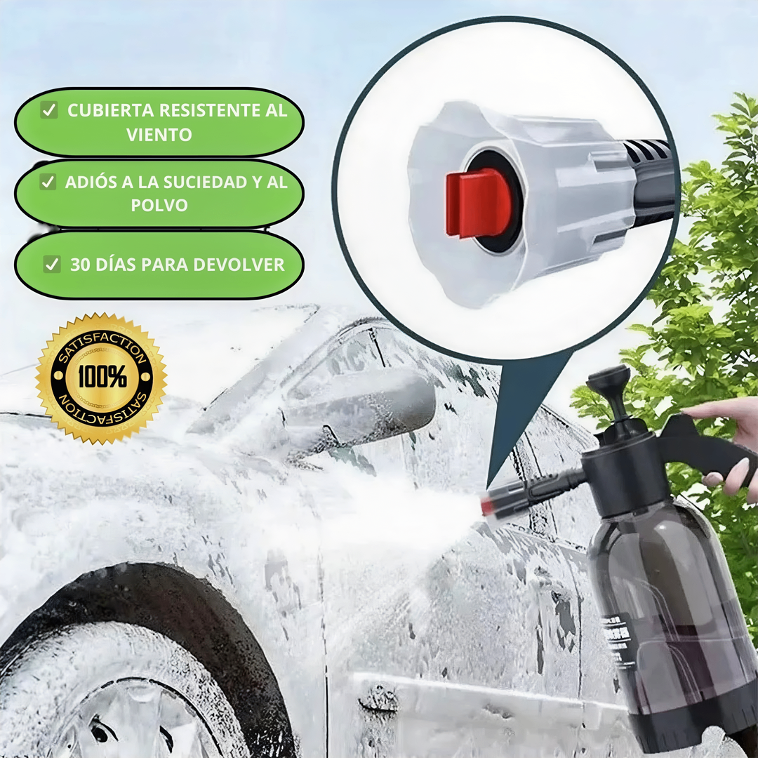 Pulverizador de jabón para coches