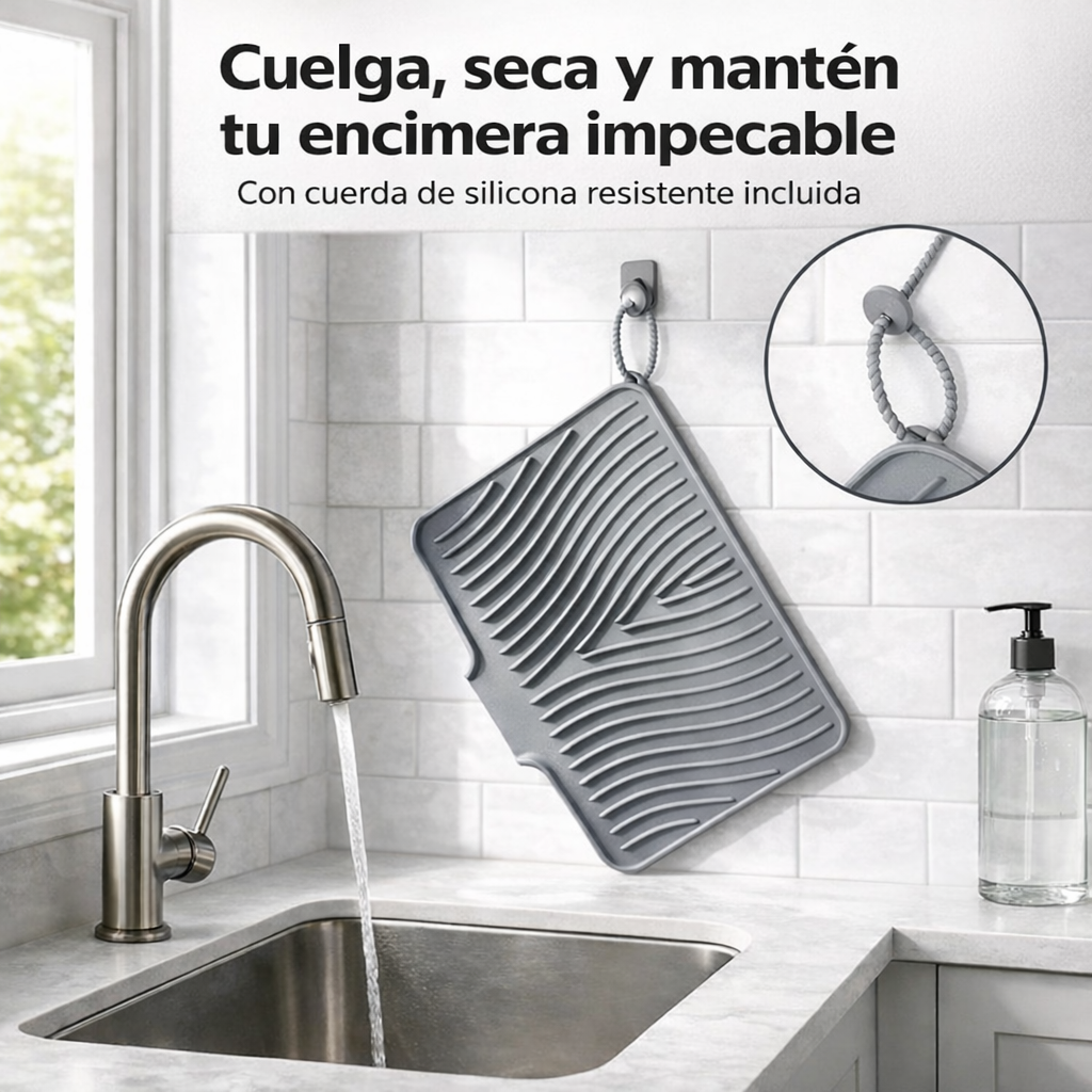 Alfombrilla Escurreplatos con Drenaje