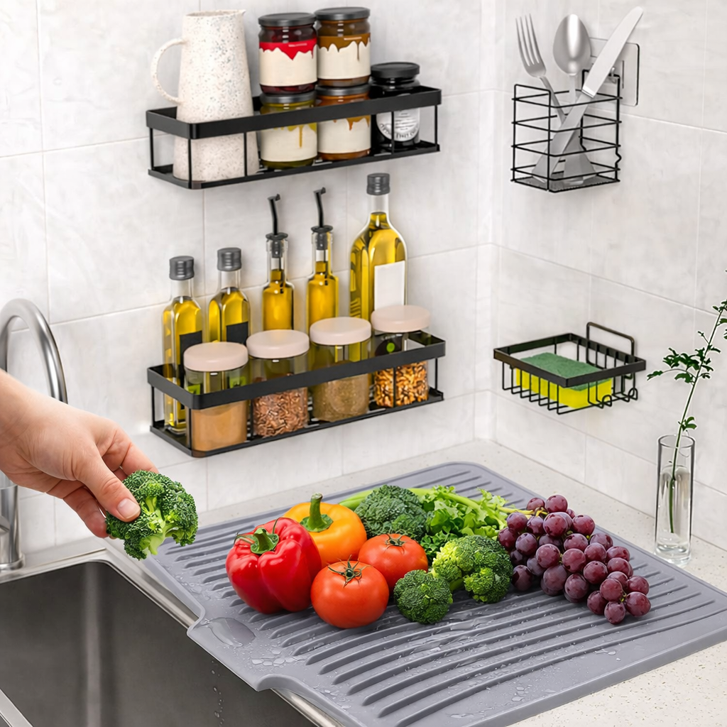 Alfombrilla Escurreplatos con Drenaje