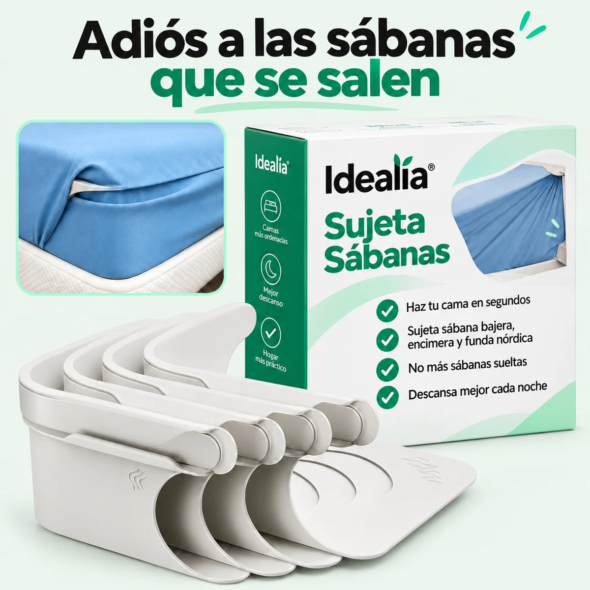 Sujeta Sábanas Antideslizante