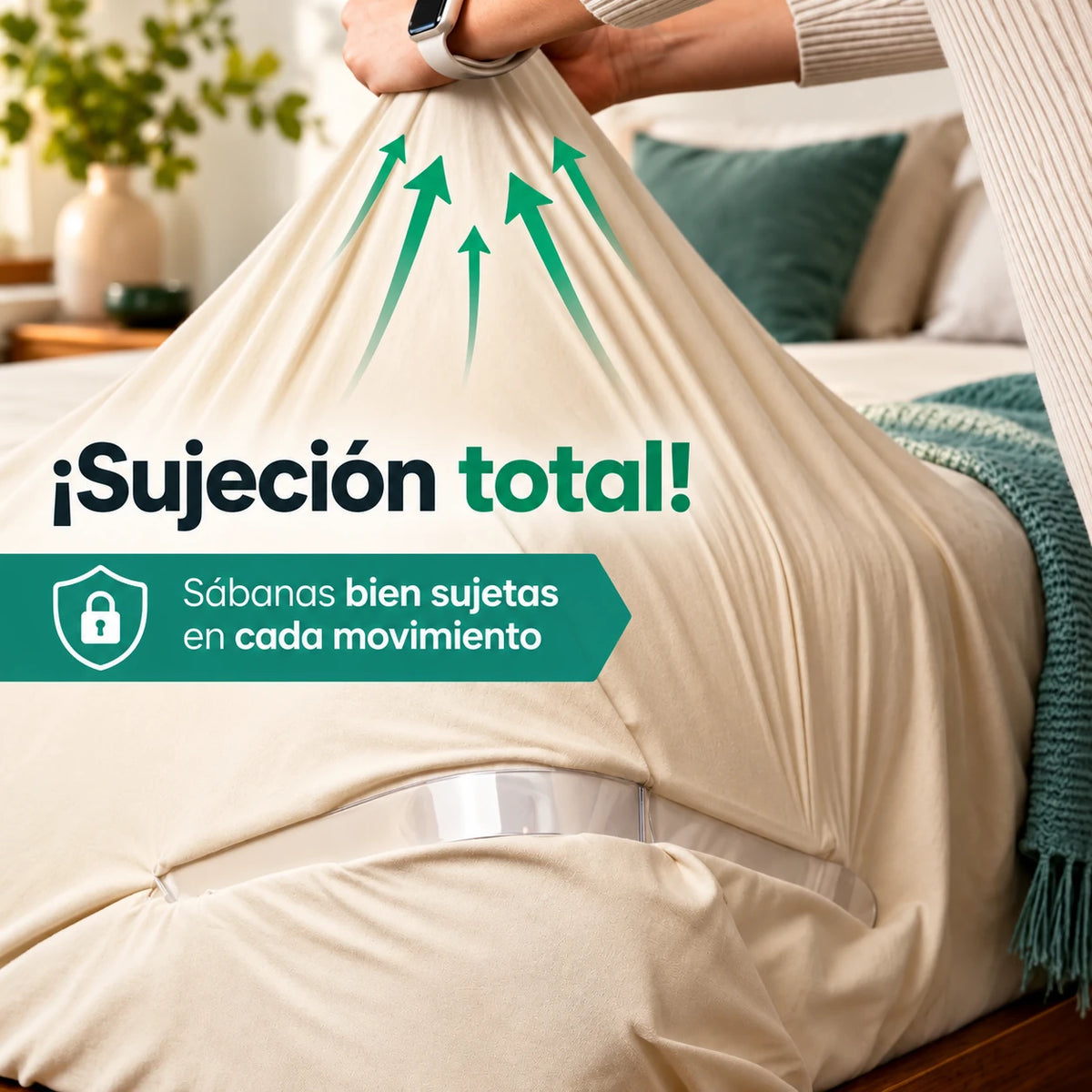 Sujeta Sábanas Antideslizante