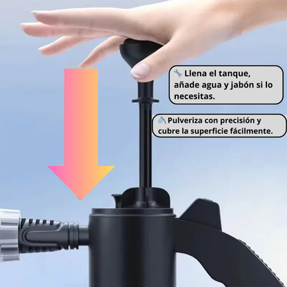 Pulverizador de jabón para coches