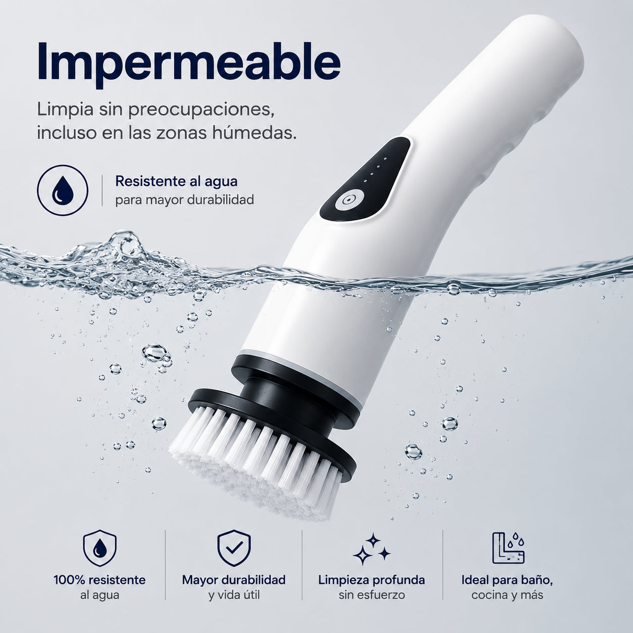 Cepillo de Limpieza Eléctrico 8 en 1