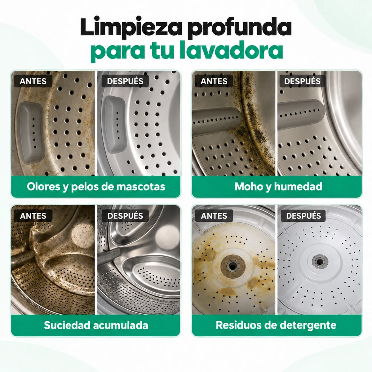 Limpiador de Lavadora Antiolores