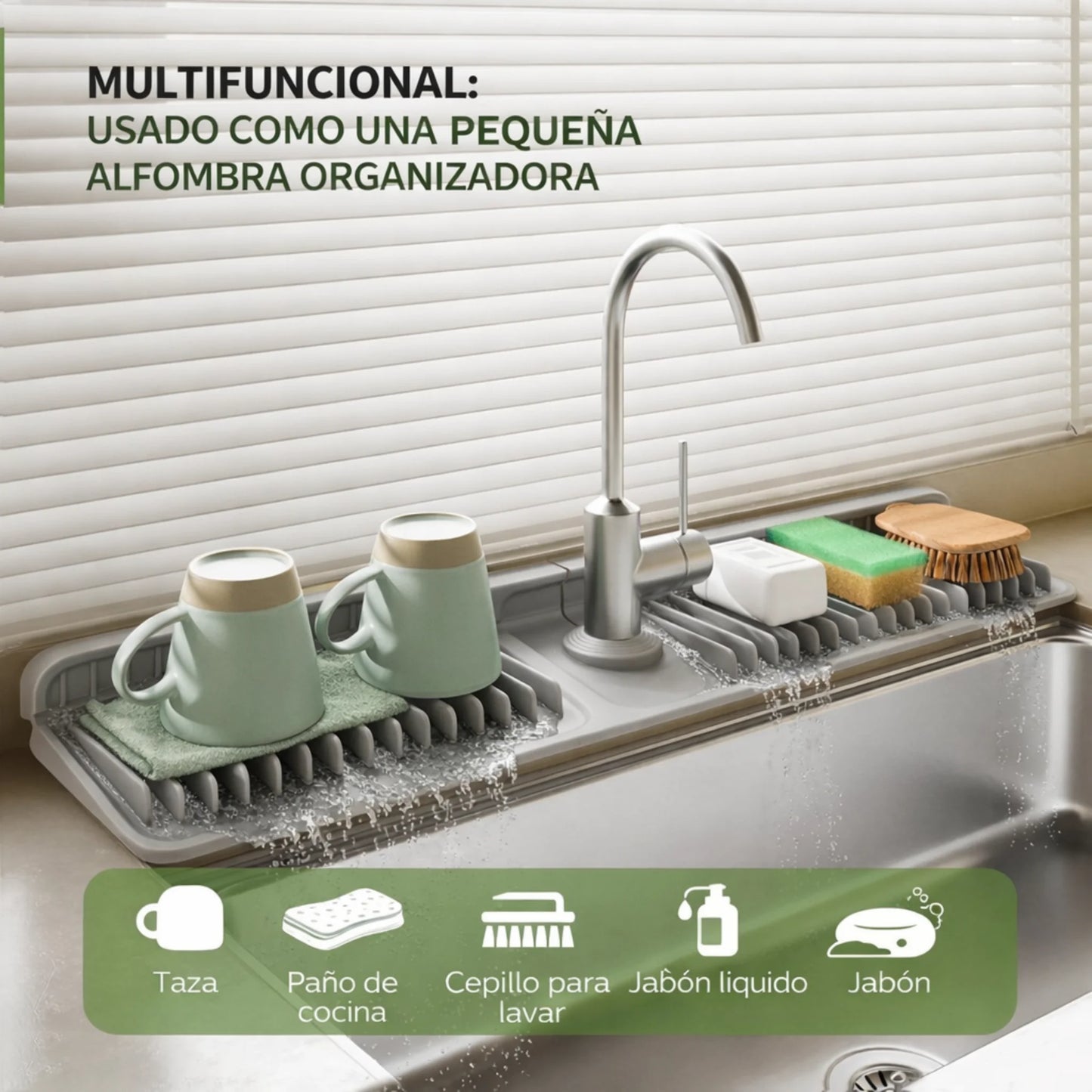 Alfombrilla Anti-salpicaduras para Grifo