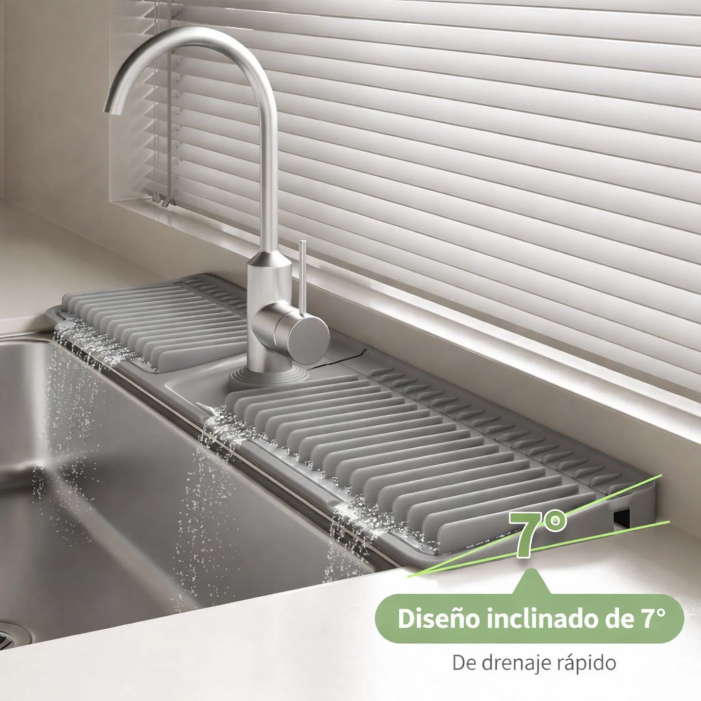 Alfombrilla Anti-salpicaduras para Grifo