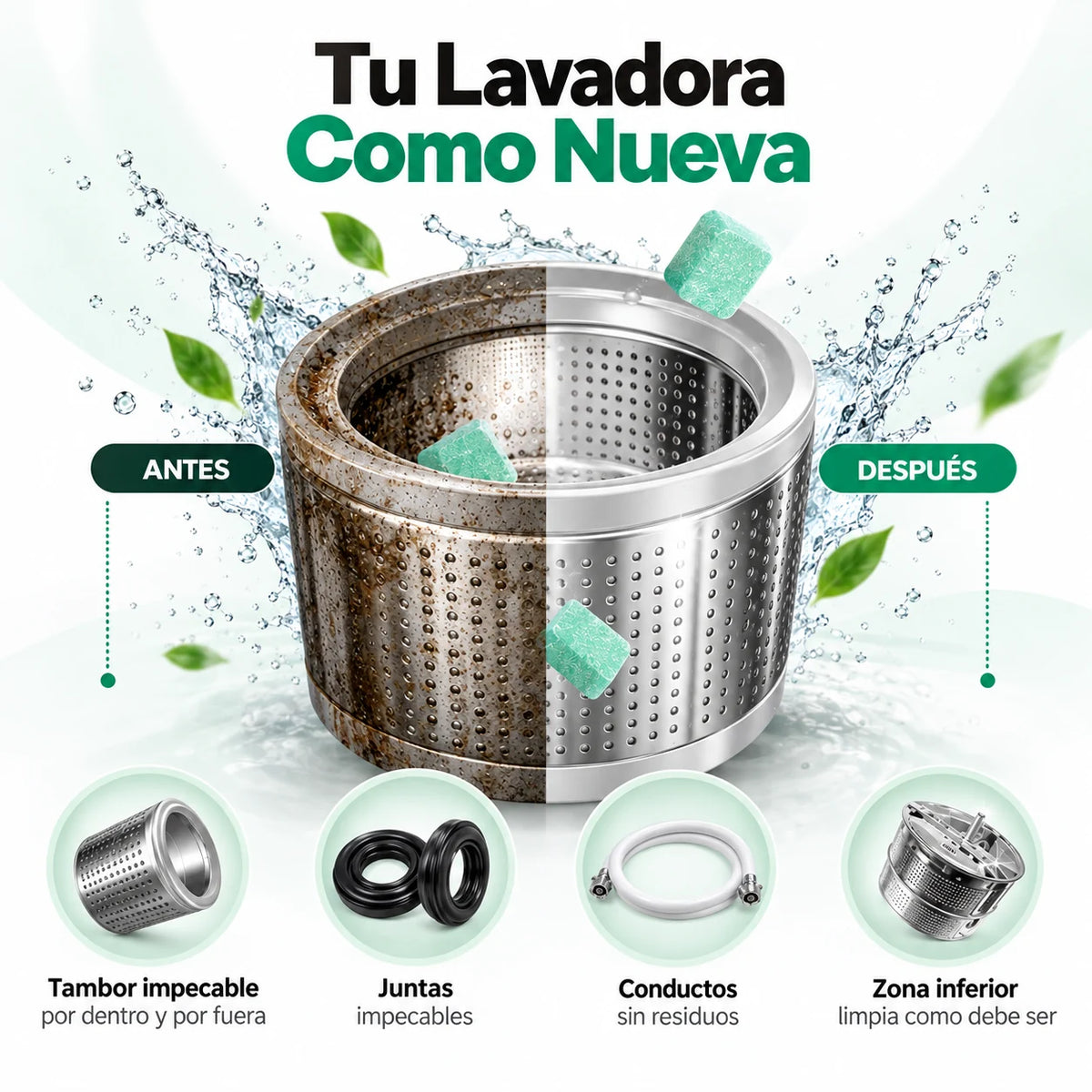 Limpiador de Lavadora Antiolores